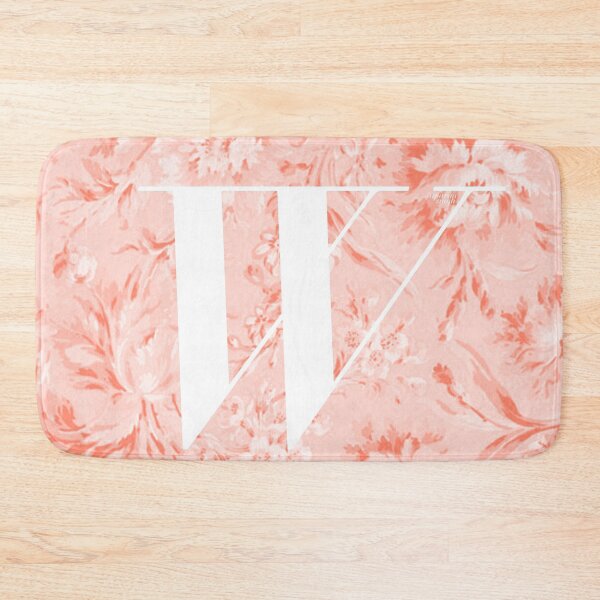 Item preview, W Letter, Vintage Alphabet - Botanical Monogram - Pastel Orange designed and sold by mydoodlesateme.