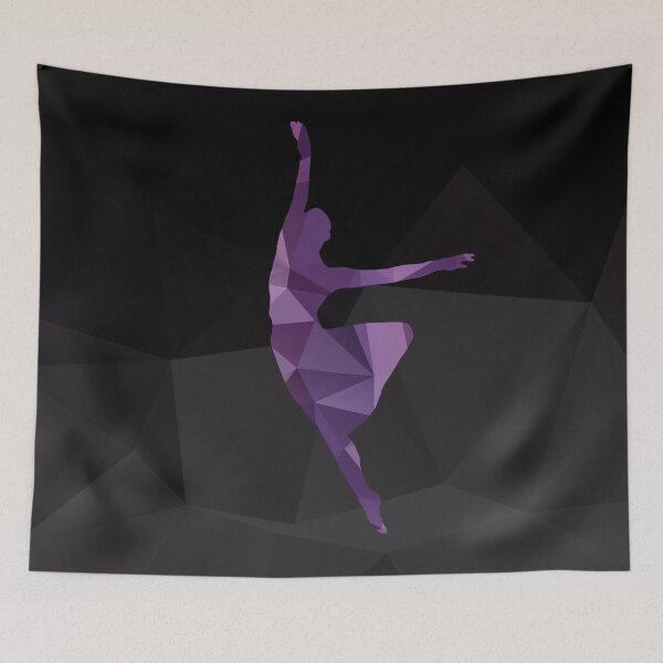 Item preview, Polygonal Dancing Ballerina in Purple Hues designed and sold by artsome-design.