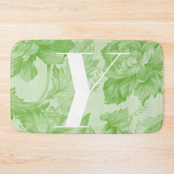 Item preview, Y Letter, Vintage Alphabet - Botanical Monogram - Light Green designed and sold by mydoodlesateme.