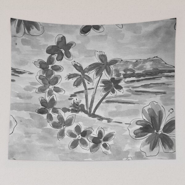 Item preview, Hawaiian Feeling Black & White designed and sold by boriskrance.