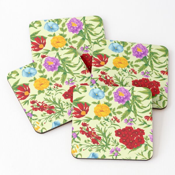Item preview, Buttercream Vintage Floral designed and sold by marysilverart.