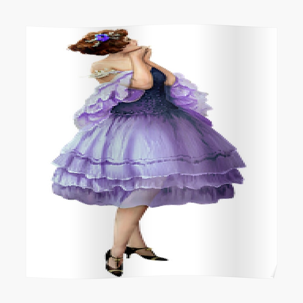 pretty woman purple dress