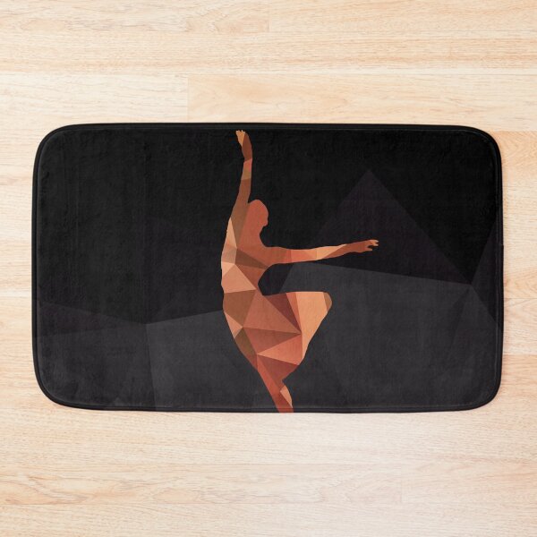 Item preview, Polygonal Dancing Ballerina in Orange Hues designed and sold by artsome-design.