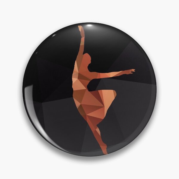 Item preview, Polygonal Dancing Ballerina in Orange Hues designed and sold by artsome-design.