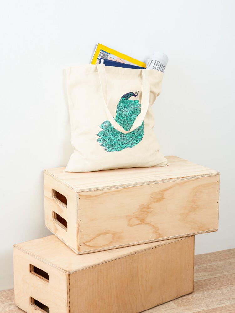 Alternate view of A very, very peacock Tote Bag