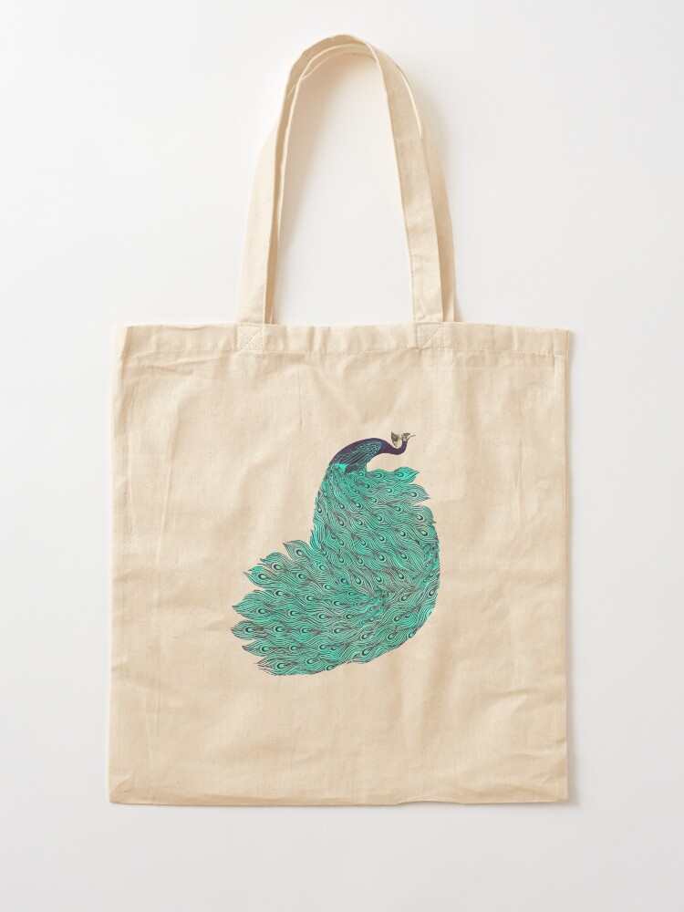 Alternate view of A very, very peacock Tote Bag
