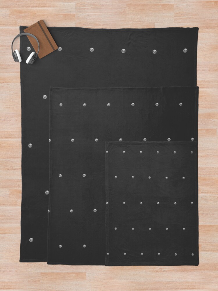 Alternate view of Minimal Moon Throw Blanket
