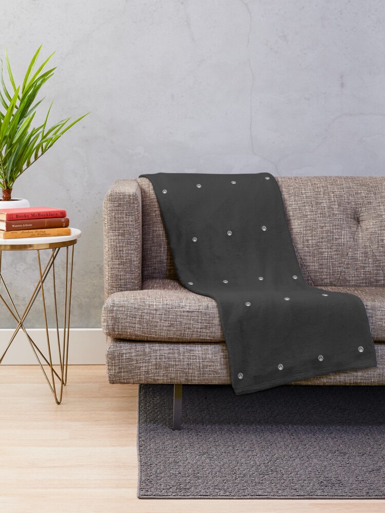 Alternate view of Minimal Moon Throw Blanket