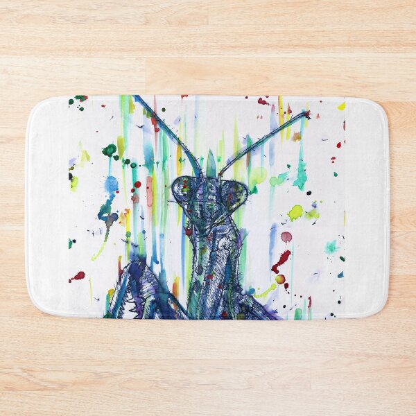 Item preview, PRAYING MANTIS watercolor and ink portrait.2 designed and sold by lautir.