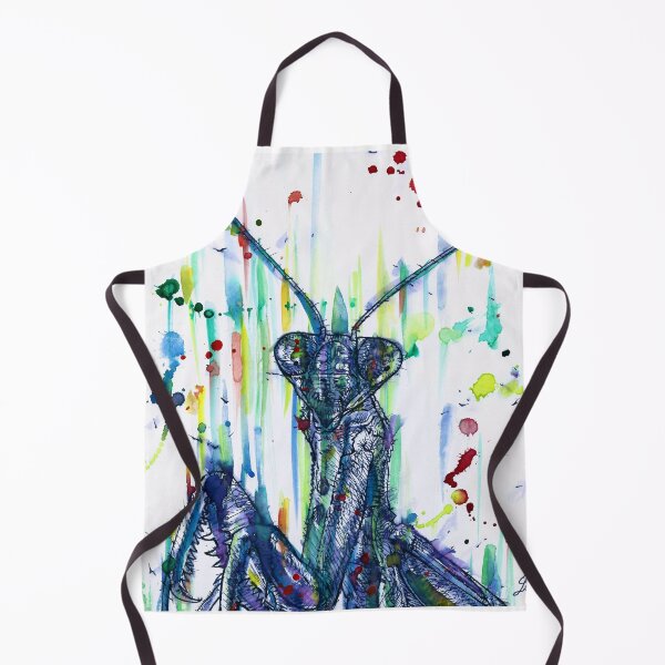 Item preview, PRAYING MANTIS watercolor and ink portrait.2 designed and sold by lautir.