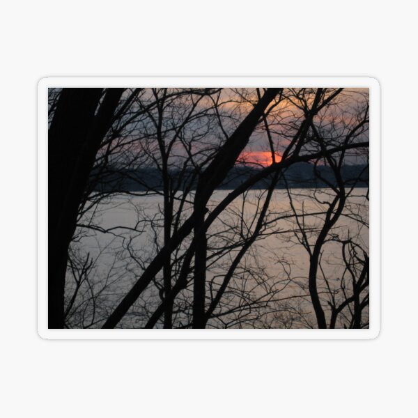 Sunset, Evening Transparent Sticker