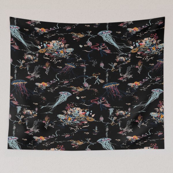 Item preview, Underwater Sea, Black Background, designed and sold by thelastelement.