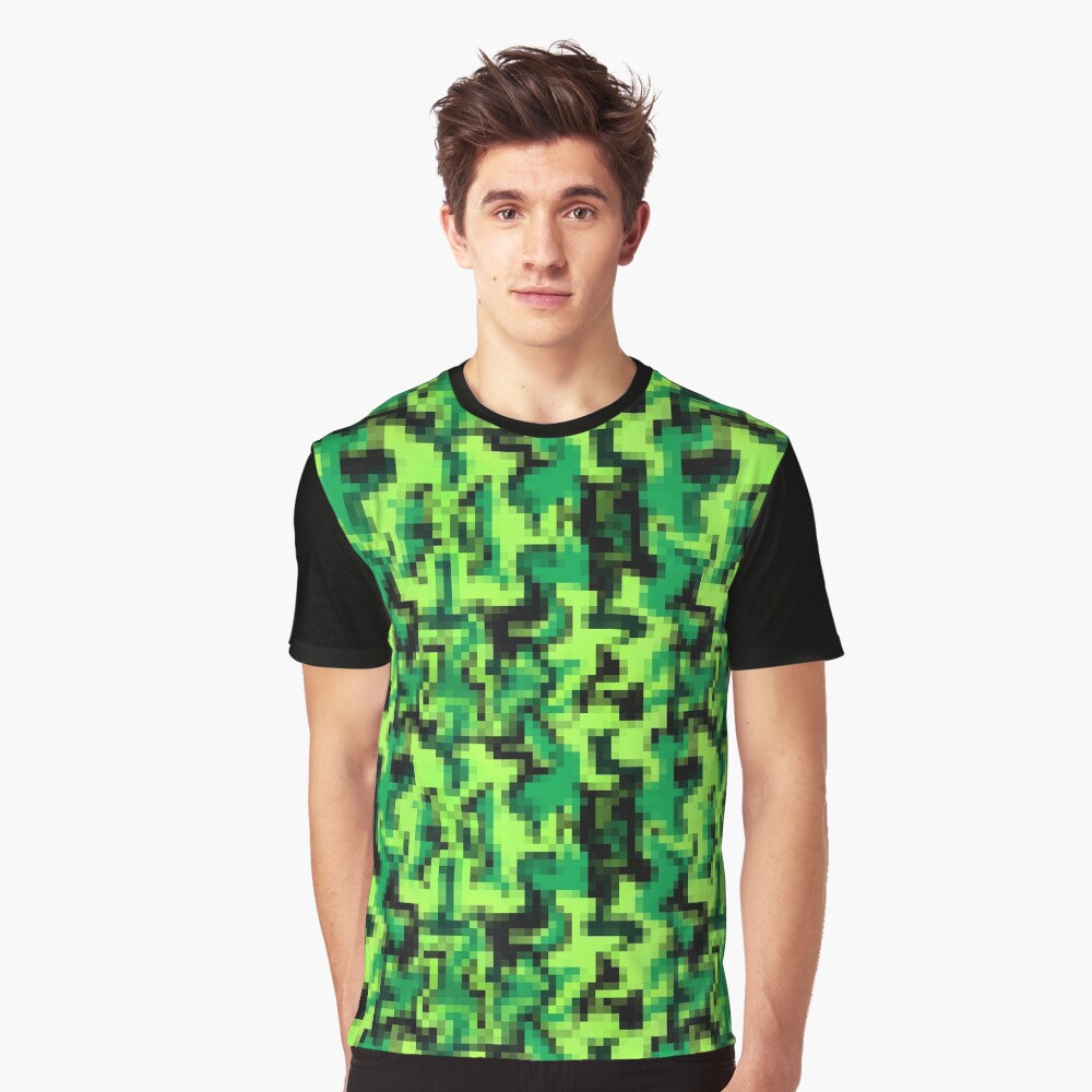 &ldquo;Neon Green Digital Camo&rdquo; T-shirt for Sale by ElmurFud | Redbubble