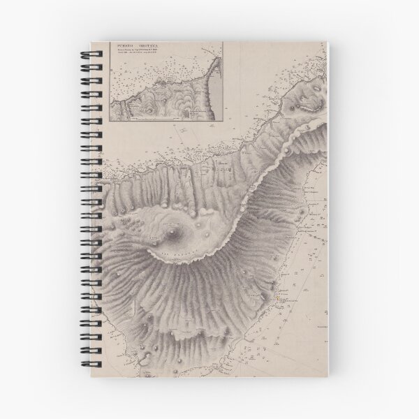 Item preview, Vintage Map of Tenerife Canary Islands (1848) designed and sold by BravuraMedia.