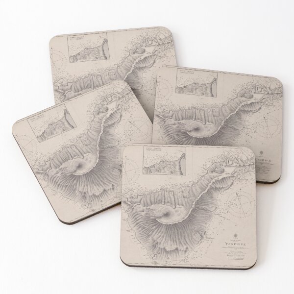Item preview, Vintage Map of Tenerife Canary Islands (1848) designed and sold by BravuraMedia.