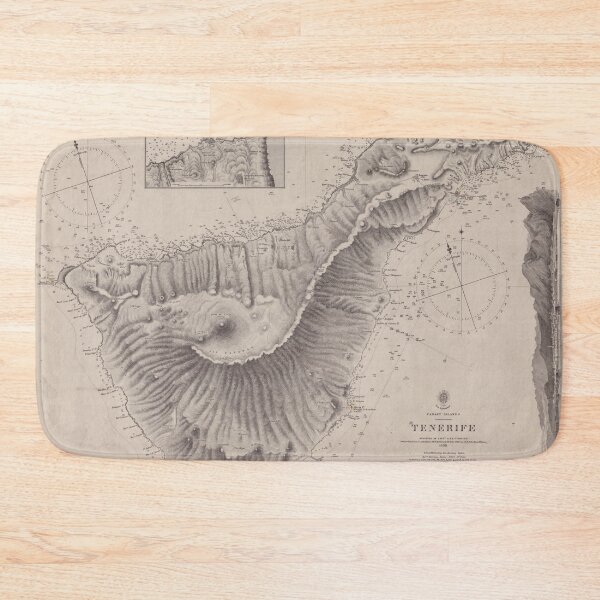 Item preview, Vintage Map of Tenerife Canary Islands (1848) designed and sold by BravuraMedia.