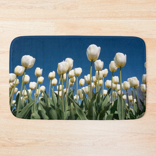 Item preview, White tulips on blue sky designed and sold by Nicomaja.