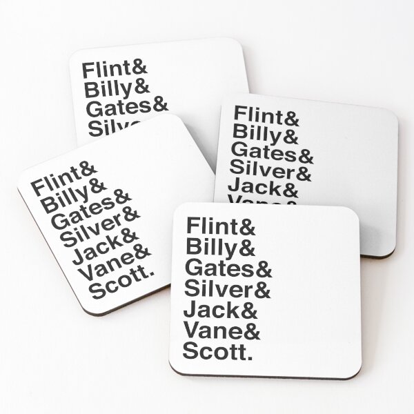 Item preview, Men of Black Sails Ampersand Names (BLACK) designed and sold by bobert-drake.