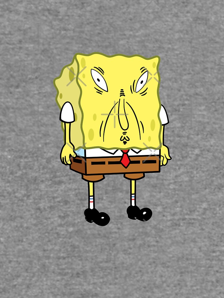 SPONGEBOB MEME funny face Pullover Hoodie for Sale by ARTemSPL