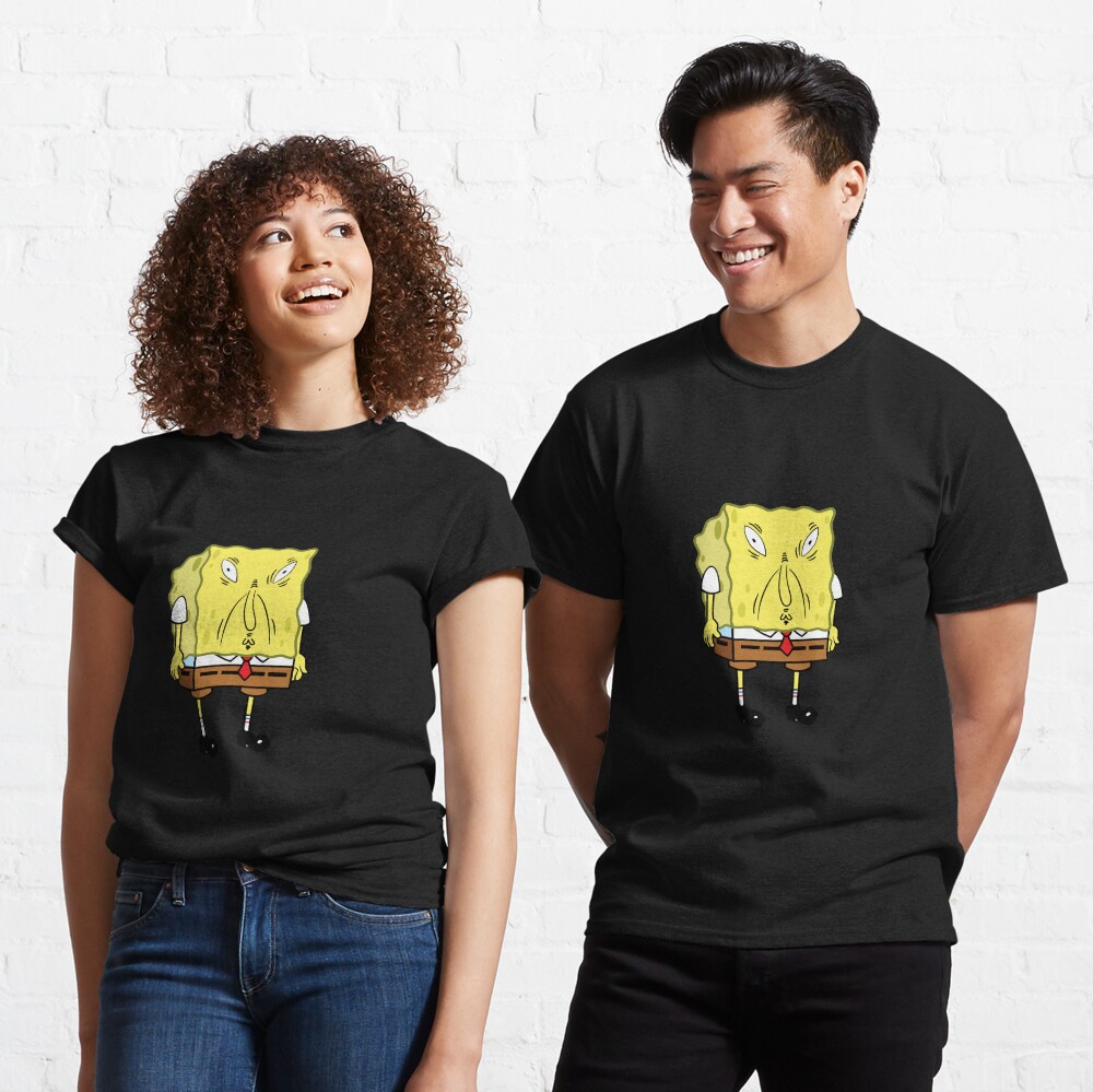 SPONGEBOB MEME funny face Essential T-Shirt for Sale by ARTemSPL