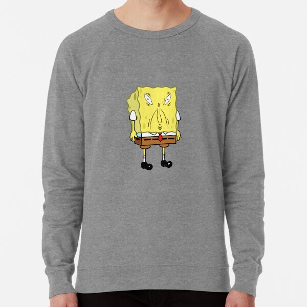 SPONGEBOB MEME funny face Pullover Hoodie for Sale by ARTemSPL