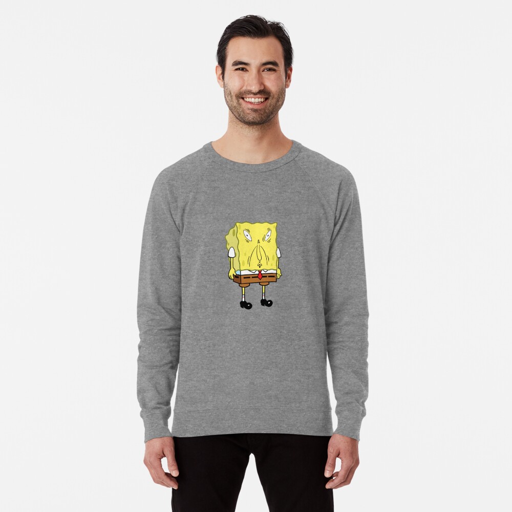 SPONGEBOB MEME funny face Pullover Hoodie for Sale by ARTemSPL