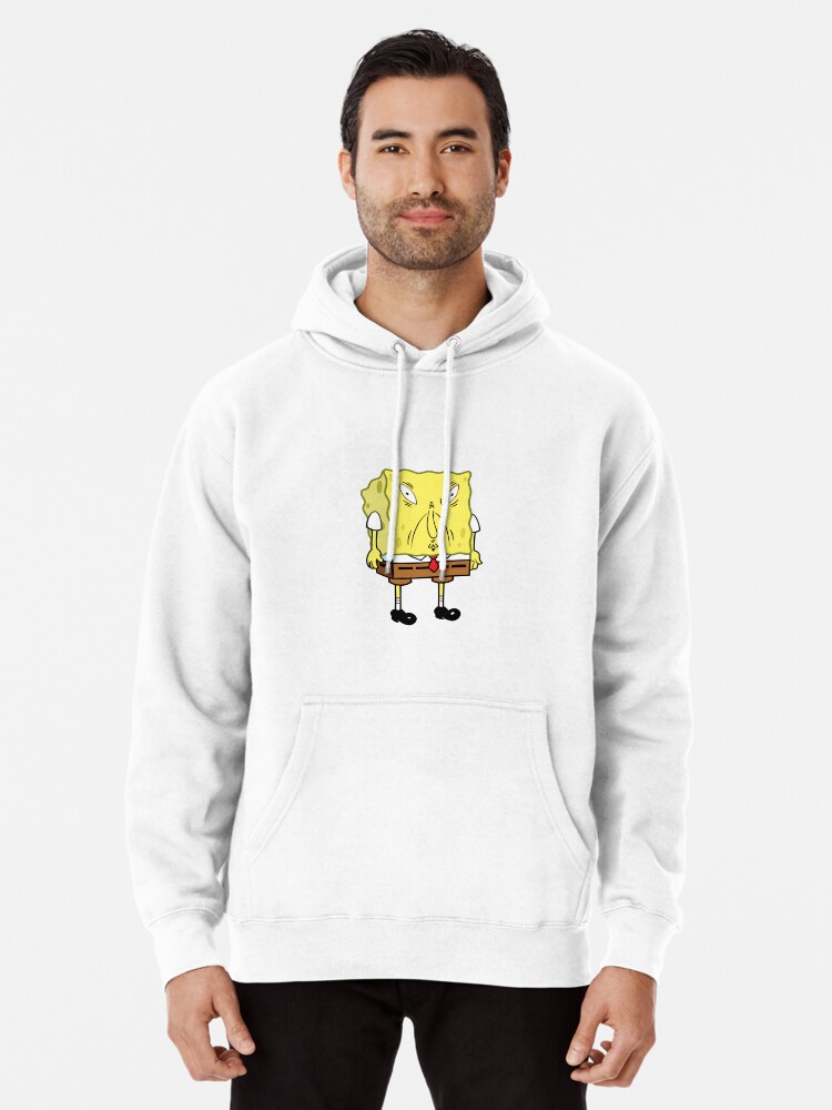 SPONGEBOB MEME funny face Pullover Hoodie for Sale by ARTemSPL