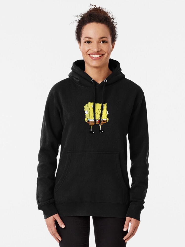 SPONGEBOB MEME funny face Pullover Hoodie for Sale by ARTemSPL