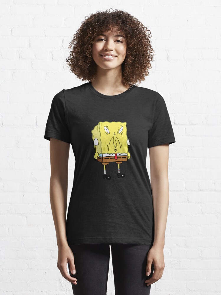 SPONGEBOB MEME funny face Essential T-Shirt for Sale by ARTemSPL