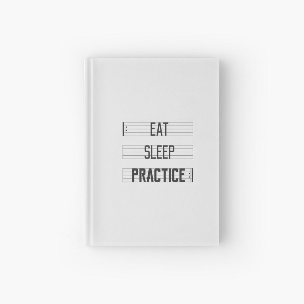 Eat Sleep Practice Twoset Violin Hardcover Journal By Ec1217 Redbubble