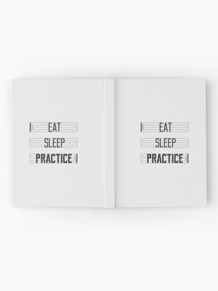 Eat Sleep Practice Twoset Violin Hardcover Journal By Ec1217 Redbubble