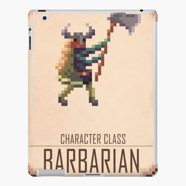 Character Class: Barbarian Pixel Art Retro Poster iPad Snap Case