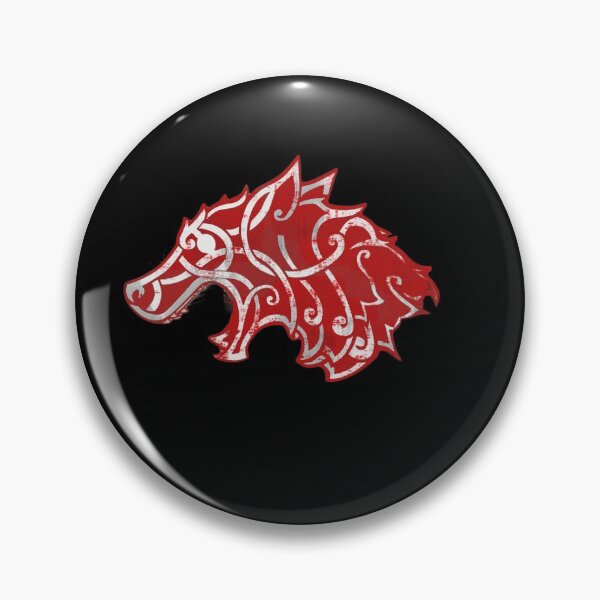 Item preview, Red Wolf head Banner  - Wheel of Time  - Lord Perrin designed and sold by outofflow.