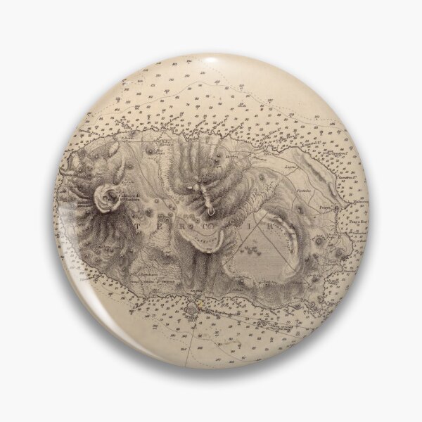 Item preview, Vintage Terceira & Graciosa Islands Map (1849) designed and sold by BravuraMedia.