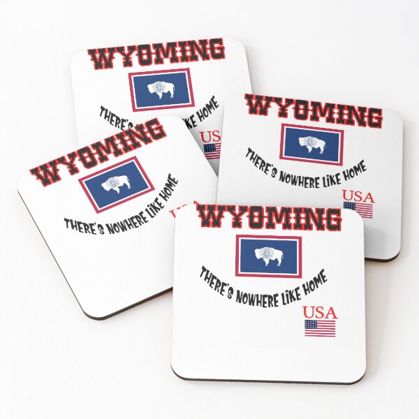 Item preview, Wyoming There's Nowhere Like Home Usa Flag Favorite State Workout Gift Ideas T Shirts designed and sold by mygiftideas.