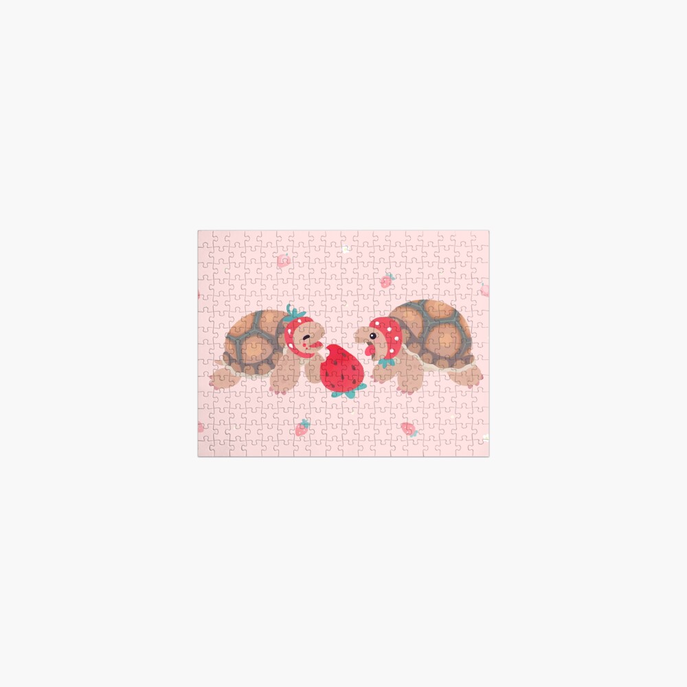 Tortoises love strawberries Jigsaw Puzzle