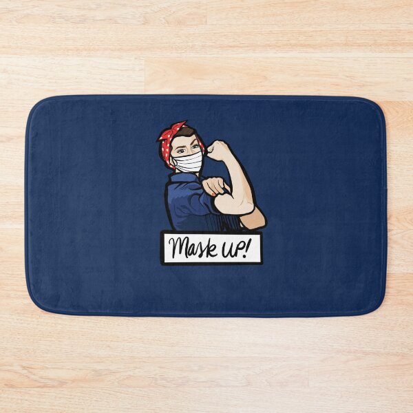 Item preview, Mask up Rosie the Riveter designed and sold by FrictionMaxxing.