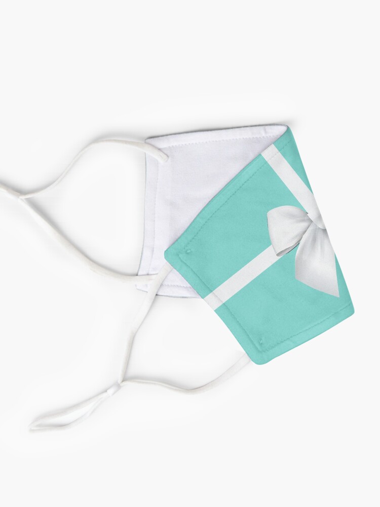 Alternate view of Blue Gift Box White Bow Mask