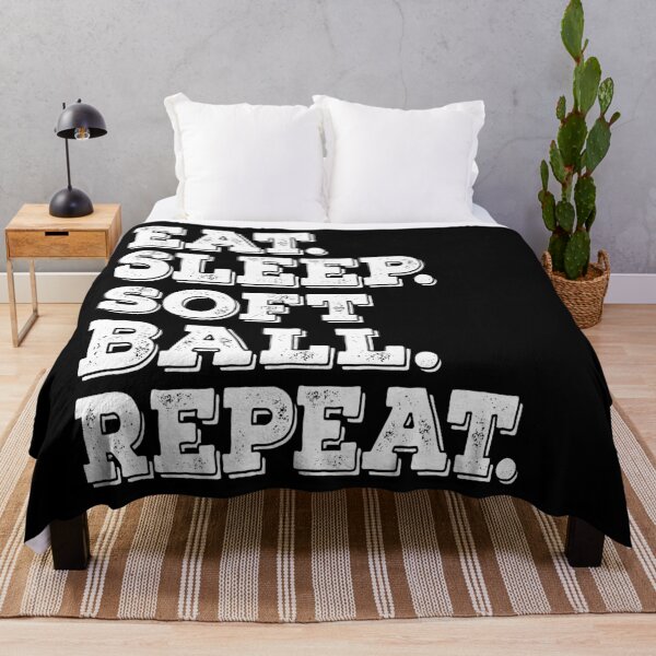 Item preview, Eat Sleep Softball Repeat - Funny Softball Lover Gift  designed and sold by meedTee.