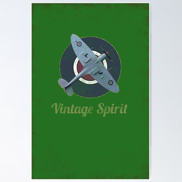 Item preview, RAF Fighter Vintage Spirit Spitfire Logo Graphic designed and sold by VintageSpirit.