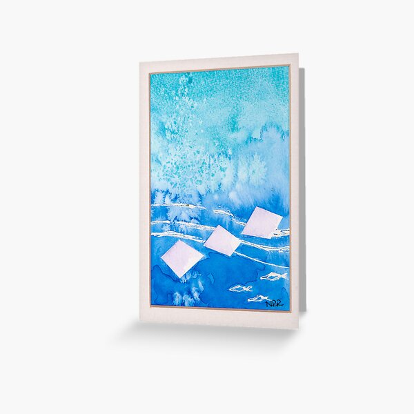 Antigua Blues 3 Greeting Card
