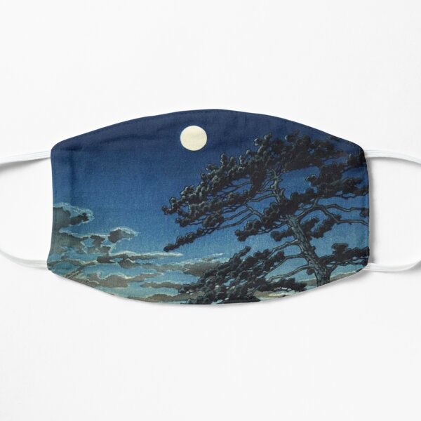 Lune sur la plage de Ninomiya par Kawase Hasui Masque sans plis