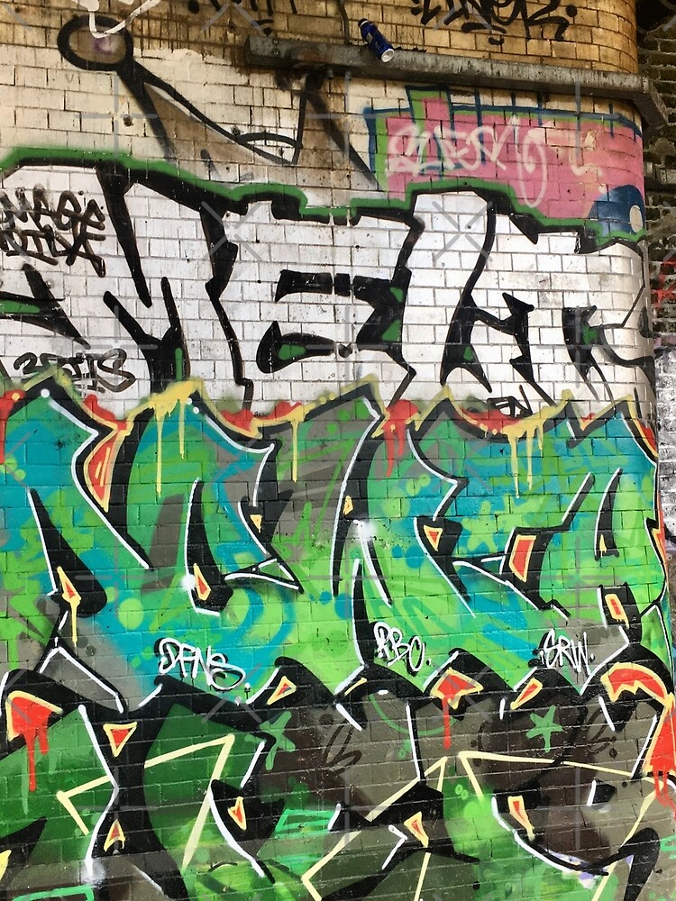 Contemporary Urban Graffiti under Southwark Railway Bridge London by billingtonpix