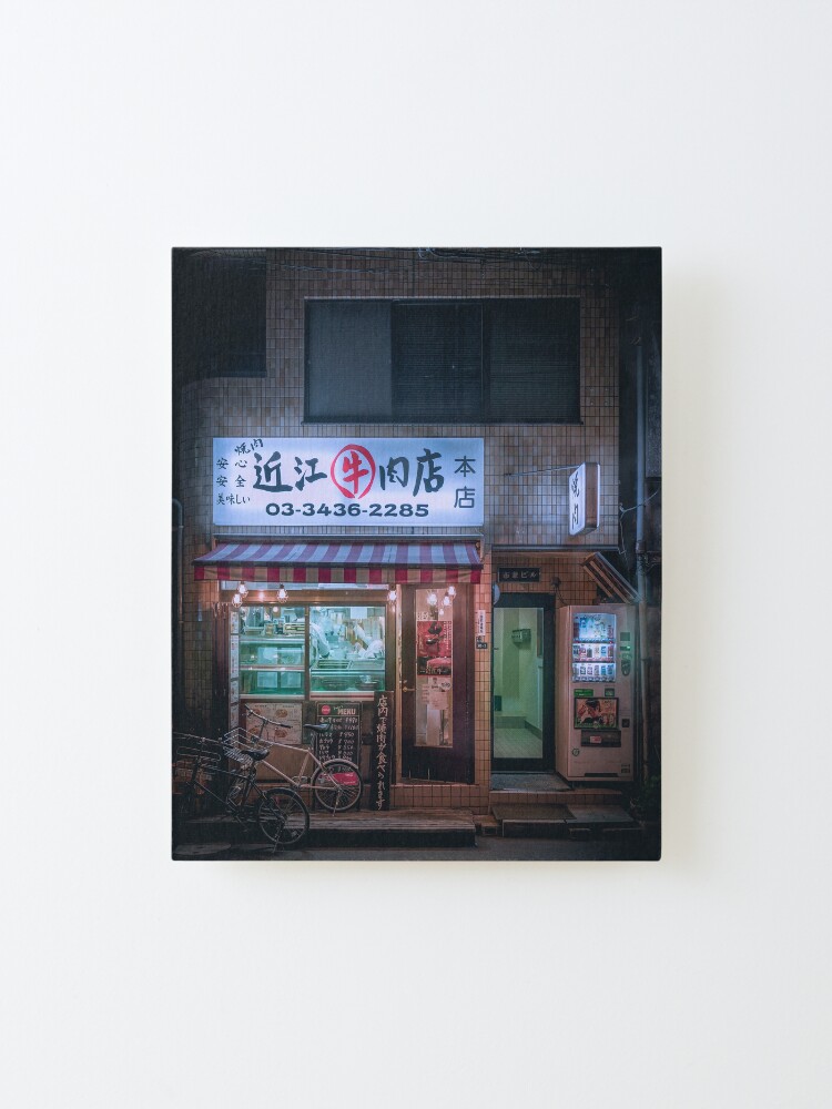 Alternate view of Neo Tokyo - Small Izakaya in the back street of Tokyo Mounted Print
