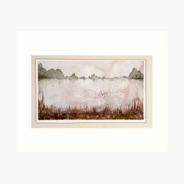 Lake 6, frozen Art Print