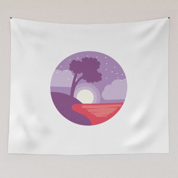 Item preview, Calm Night Landscape designed and sold by hachemi riadh.