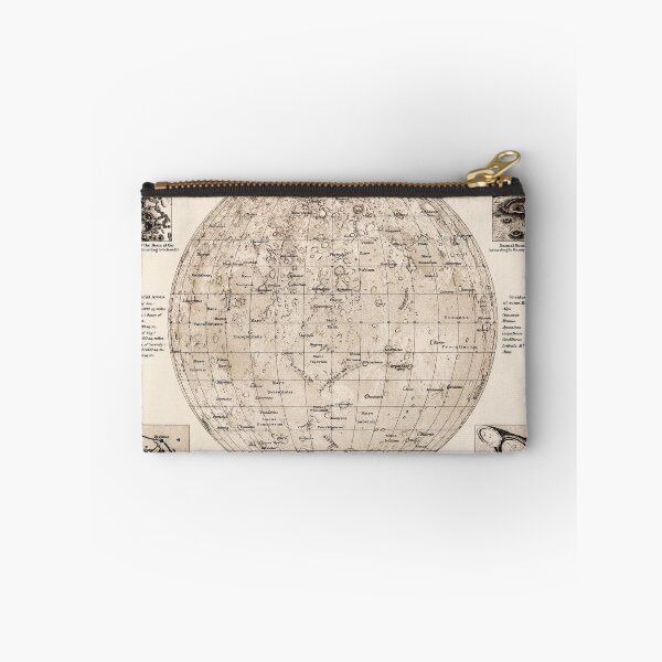 Item preview, Vintage Map of The Moon (1900) designed and sold by BravuraMedia.