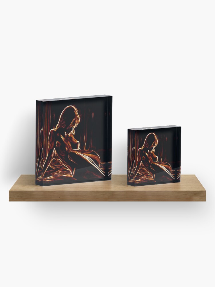 Alternate view of COPPERTONE WOMAN Acrylic Block