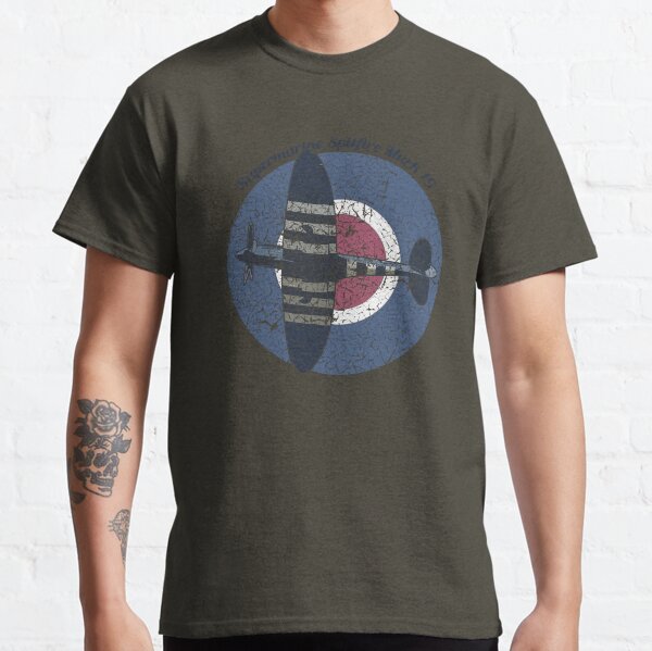 Vintage Fighter Plane Supermarine Spitfire Mark 19 Classic T-Shirt
