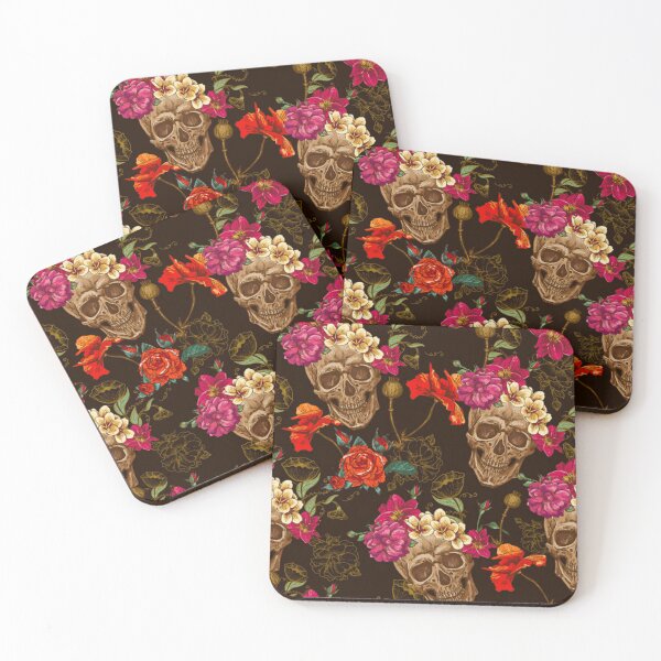 Item preview, Floral Skulls designed and sold by FantasySkyArt.